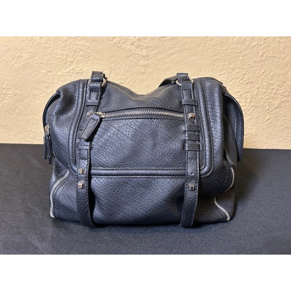 New Approach Black PVC Handbag